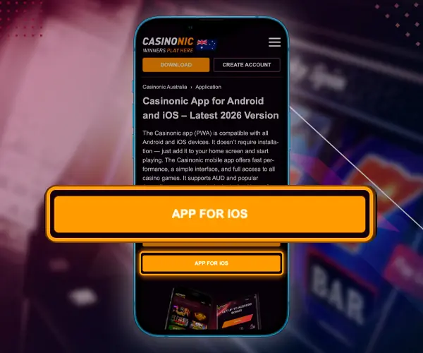 The section on downloading the app on iOS.